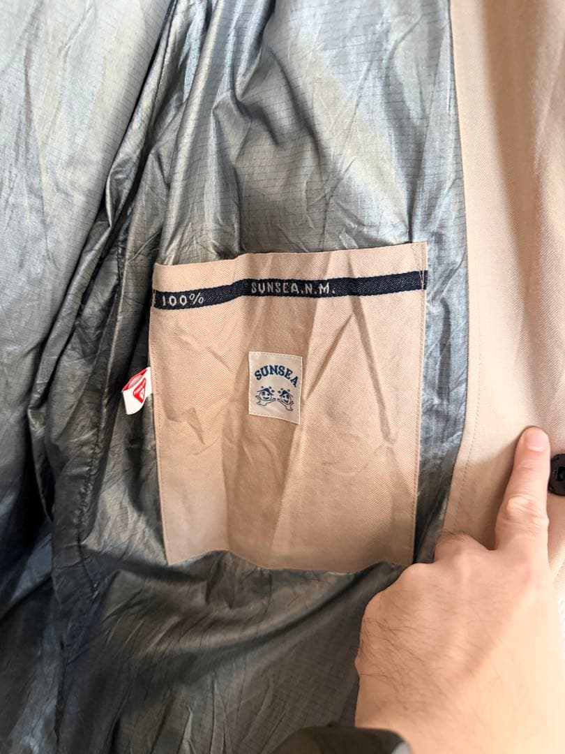 SUNSEA Joseph Rigid Wool Coat sunsea Joseph Rigid Wool Coat