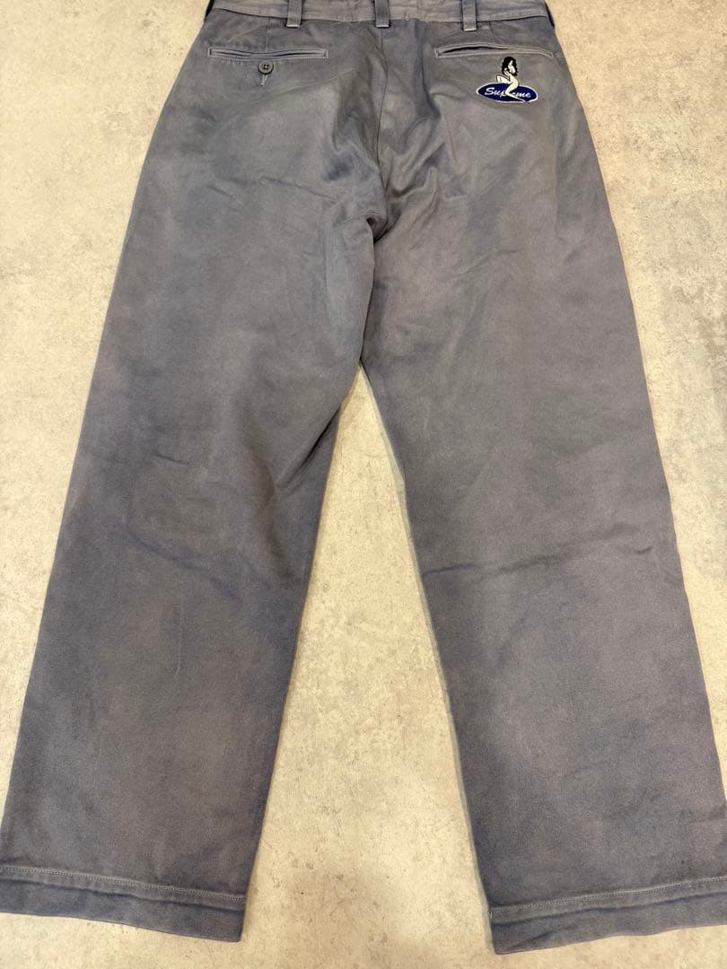 supreme chino 23 washed navy 30 Supreme Chino Pant (FW23) - $148