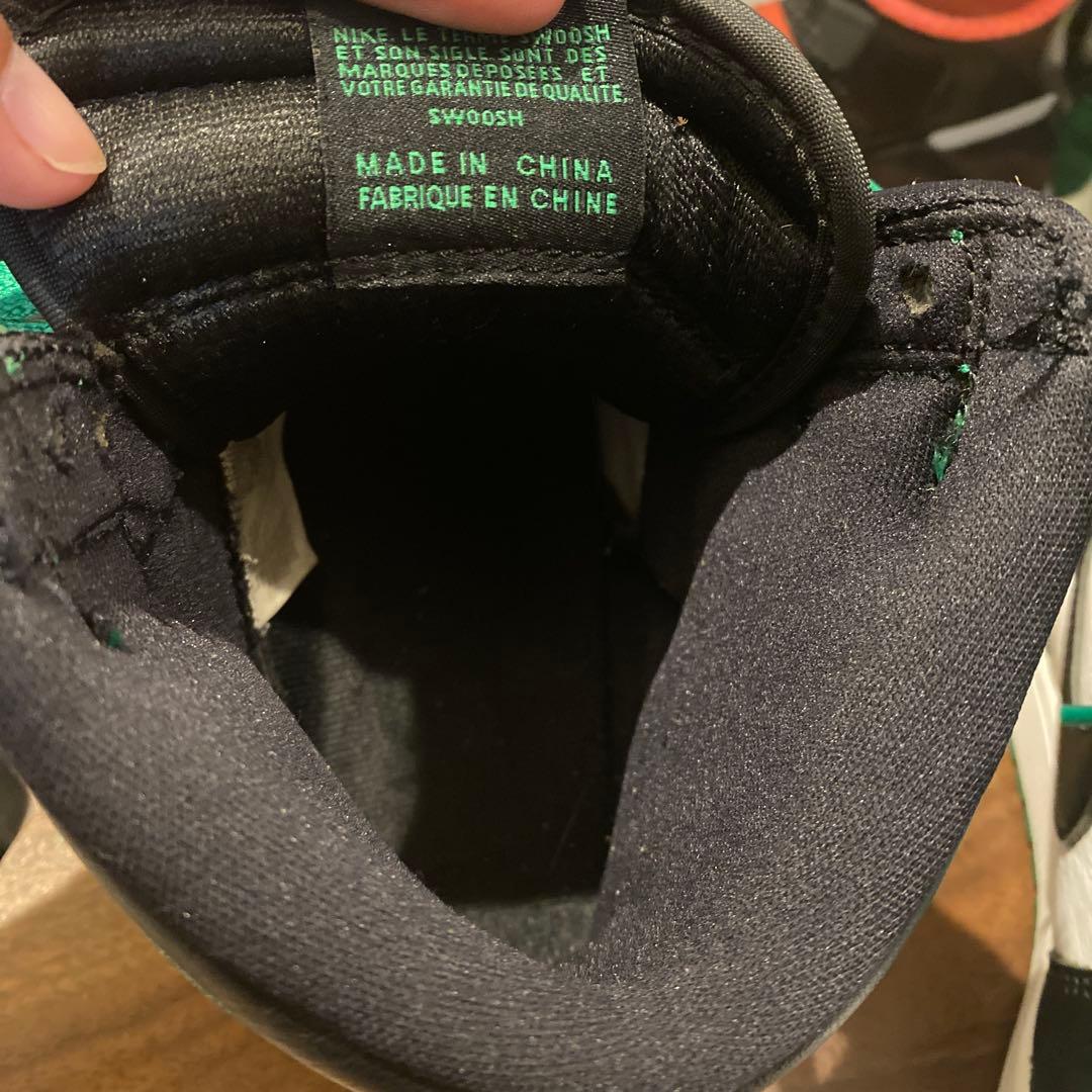 NIKE Air Jordan 1 ブラック/ホワイト/グリーン　26.5cm