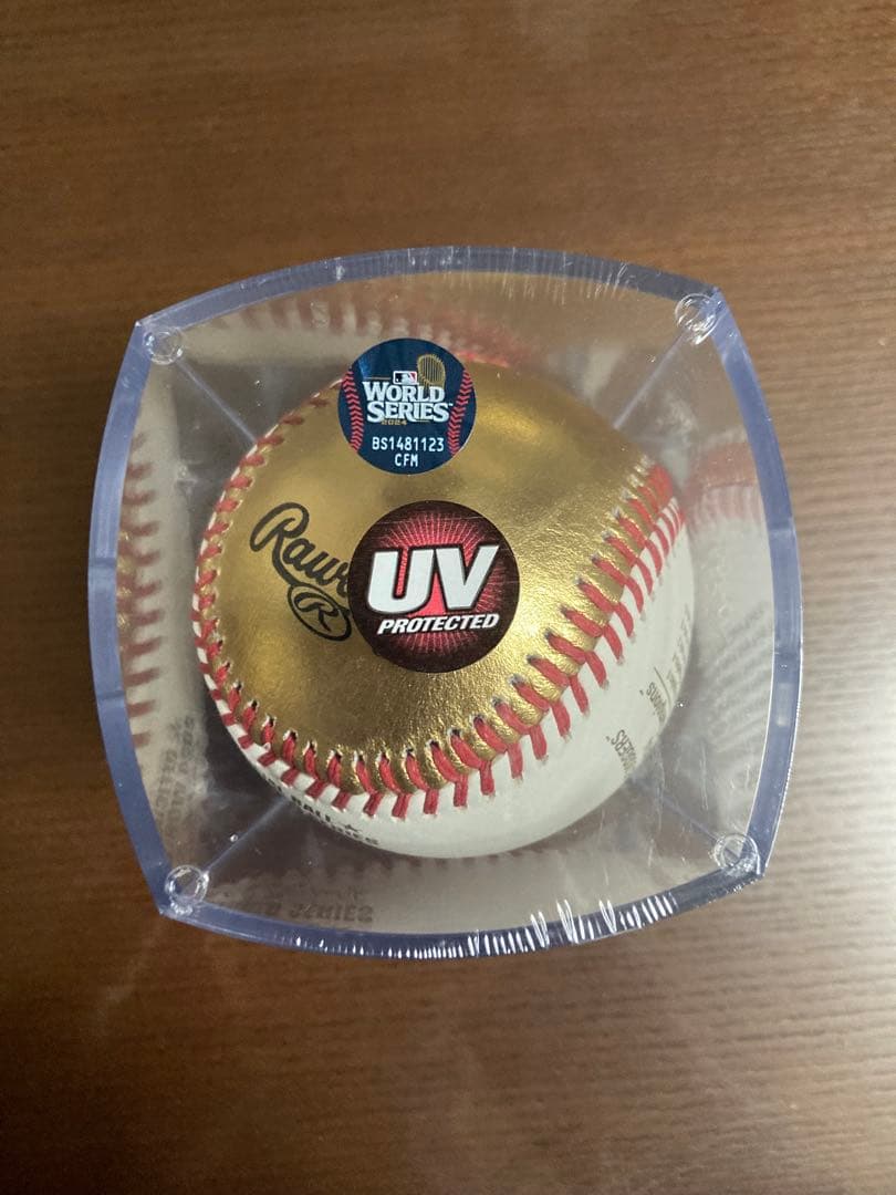 【新品未使用未開封】ロサンゼルスドジャース2024チャンピオン記念ボール 2024 ワールドシリーズチャンピオンモデル サインプリント記念ボール