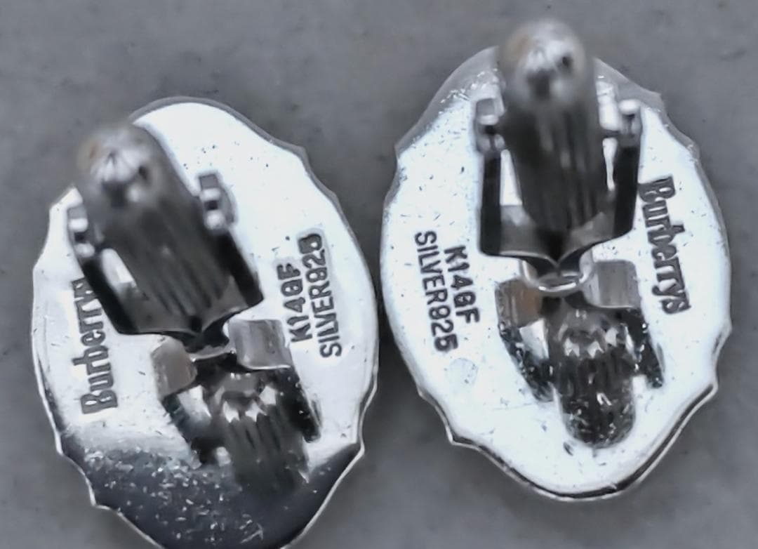 バーバリー 馬上の騎士 SILVER925K14GF カフス C1968