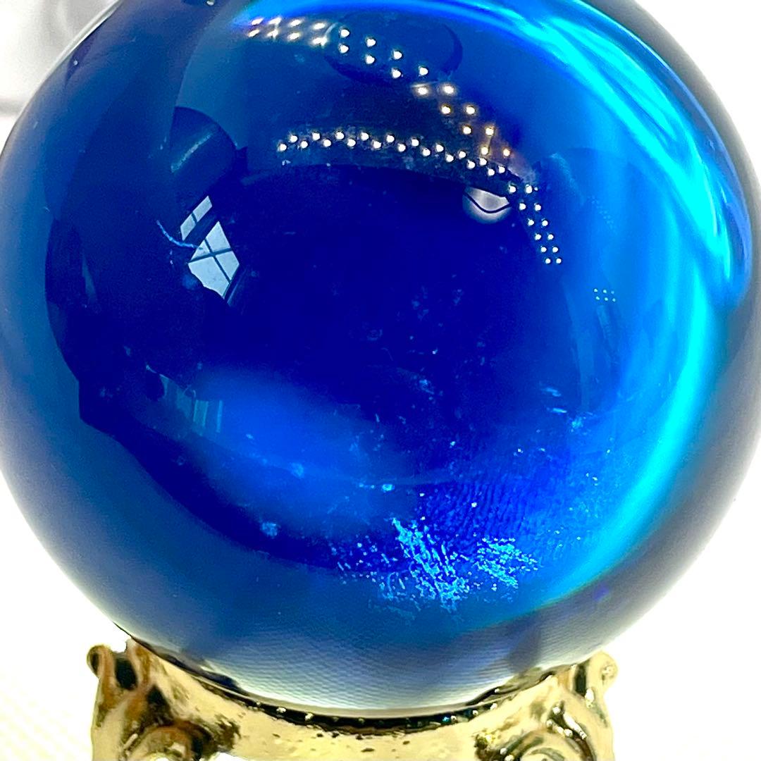 アンダラクリスタル S1176 丸玉 サファイア タンザナイトファイア 201g