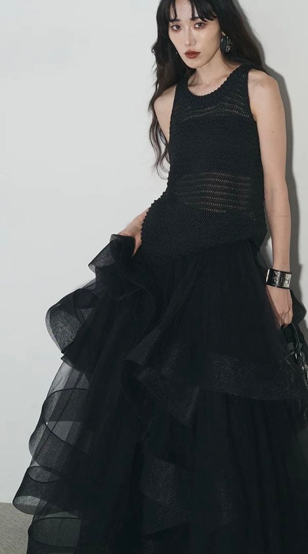 ANDREA&Co. AUBREY ボリュームフリルチュールスカート - メルカリ