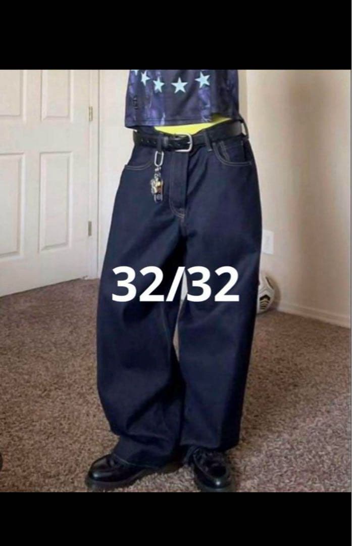 GAP スーパーバギーデニム ダークリンスカラー 32W32L - メルカリ