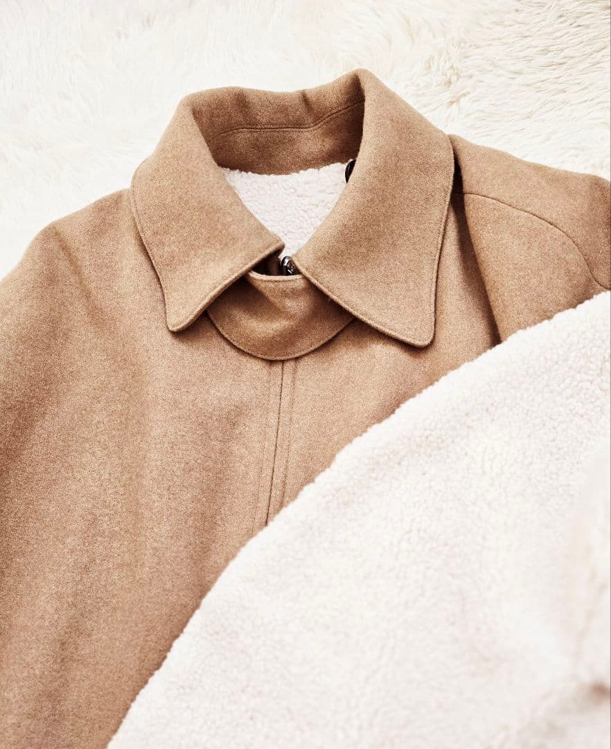 CLANE REVERSIBLE BOA MILITARY CAPE COAT - メルカリ