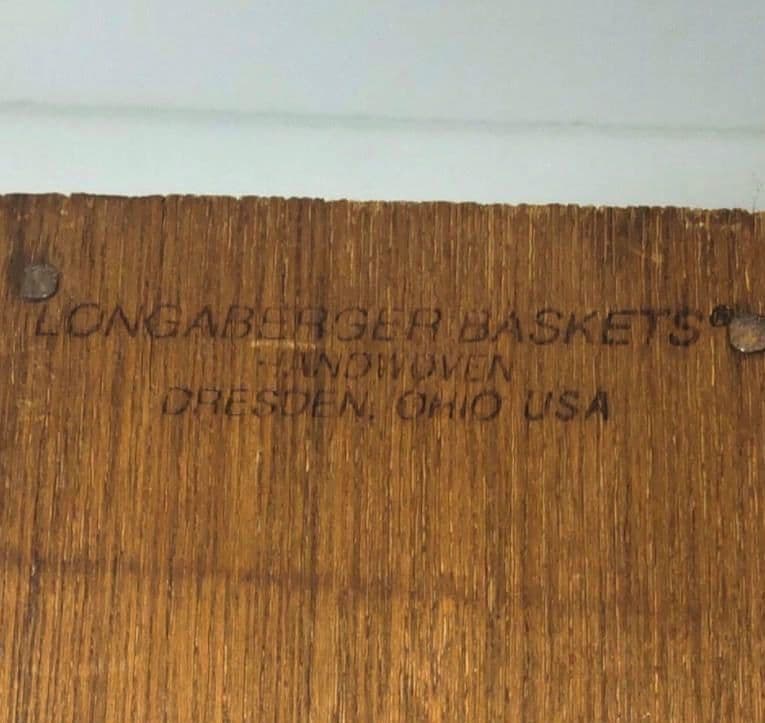 ロンガバーガー longaberger 小物入れ ヴィンテージ木製バスケット