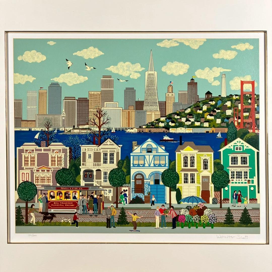 ジェーン・ウースター・スコット「サンフランシスコ」シルクスクリーン