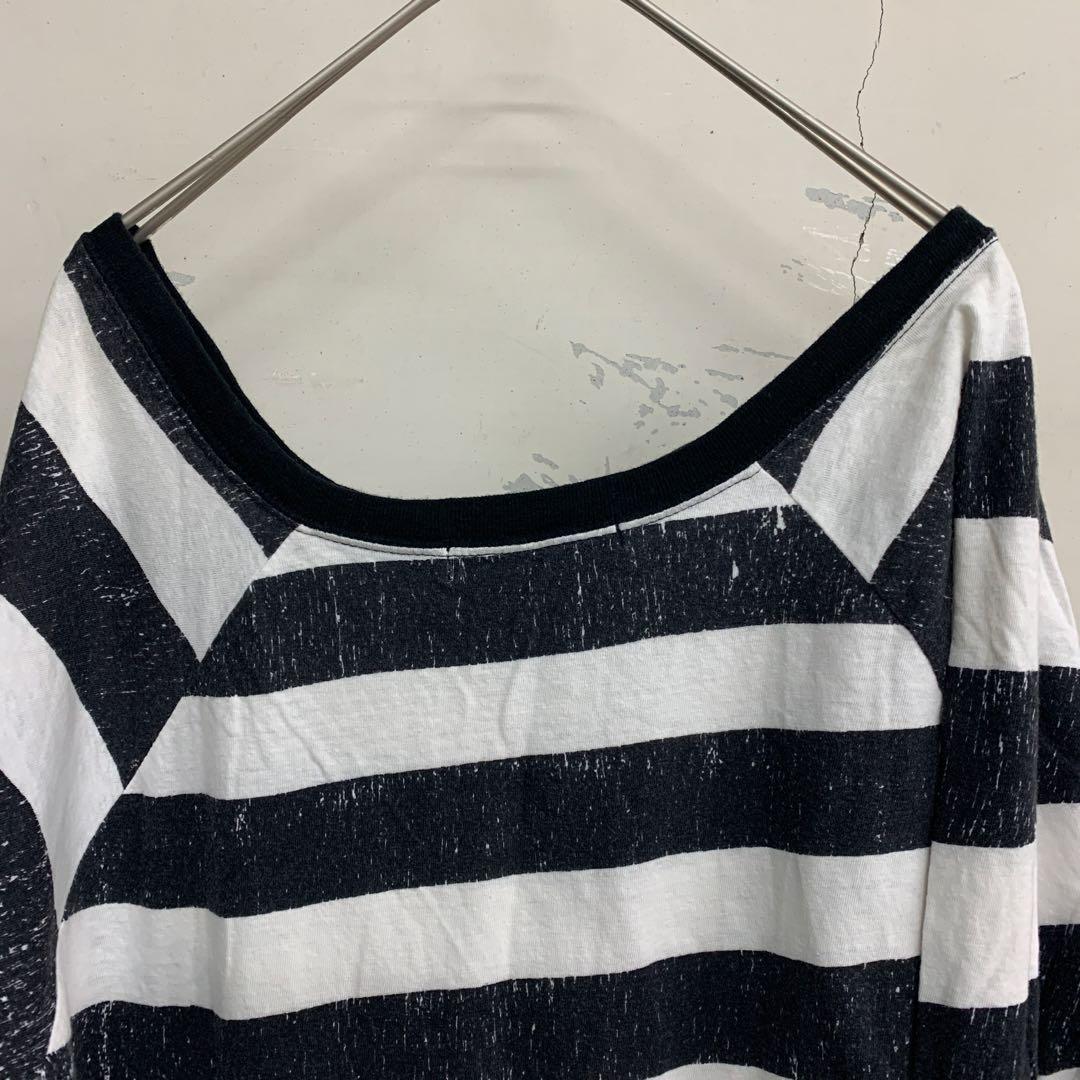 アンダーカバーundercover04ssLANGUILD歪みボーダーカットソー メンズ