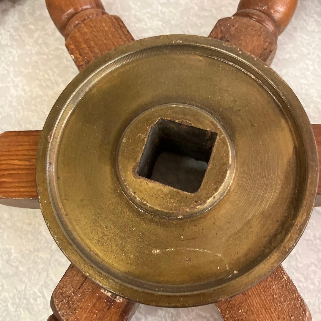 船舵 操舵輪 ラット 船のハンドル アンティーク - メルカリ