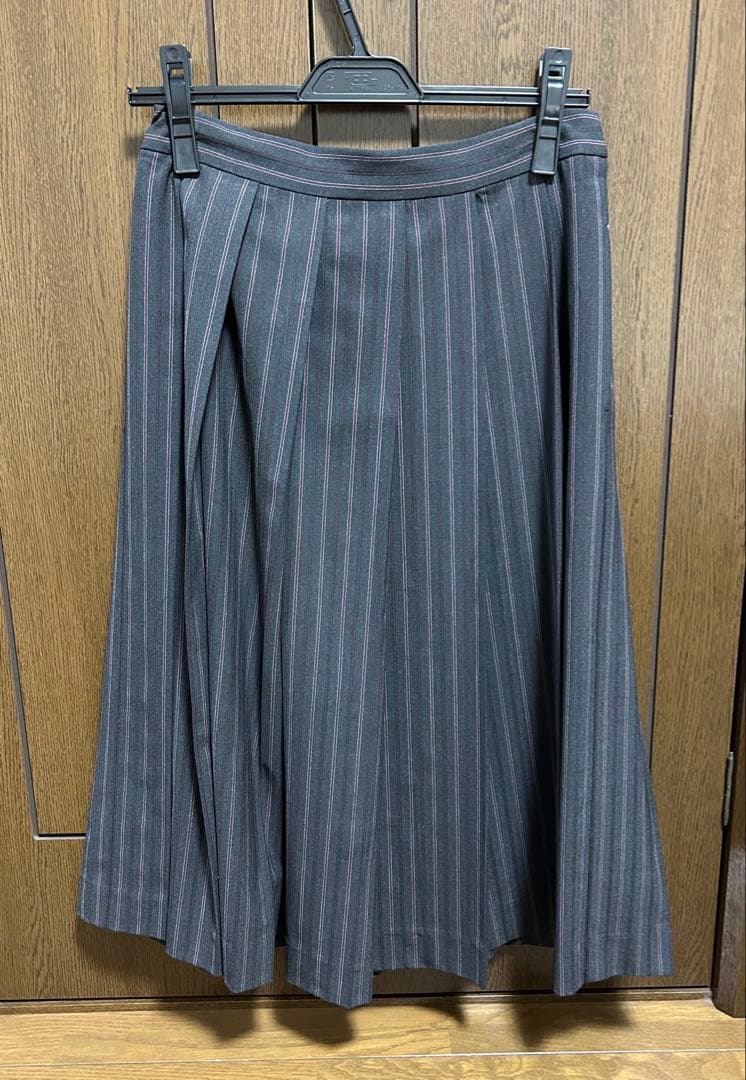 ジェーンマープル ブリティッシュストライプ レーストリムスカート