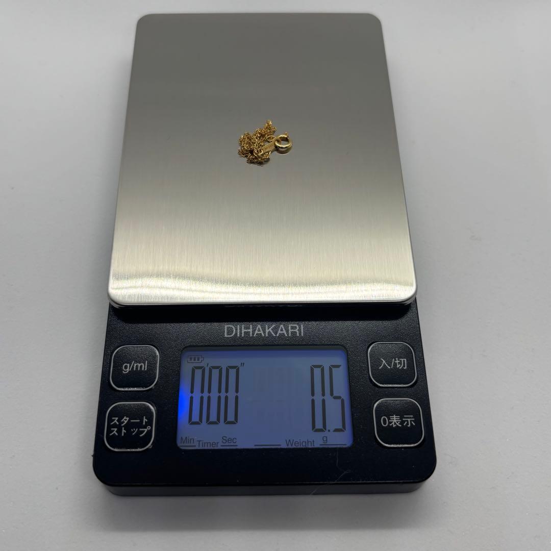 限定価格⭐️K18　0.5g　スクリュー　18㎝　ブレスレット　YG　レディース