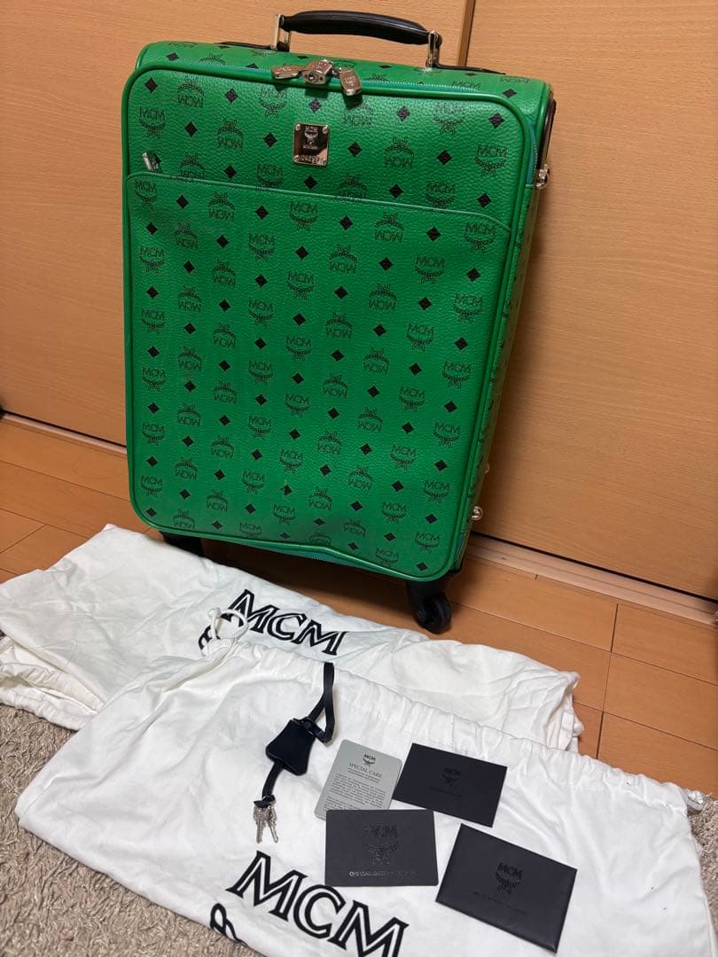 MCM ロゴグラム キャビントラベルトローリー キャリーケース　付属品あり 楽天市場】【バッグ】MCM エムシーエム ロゴ キャンバス キャリー
