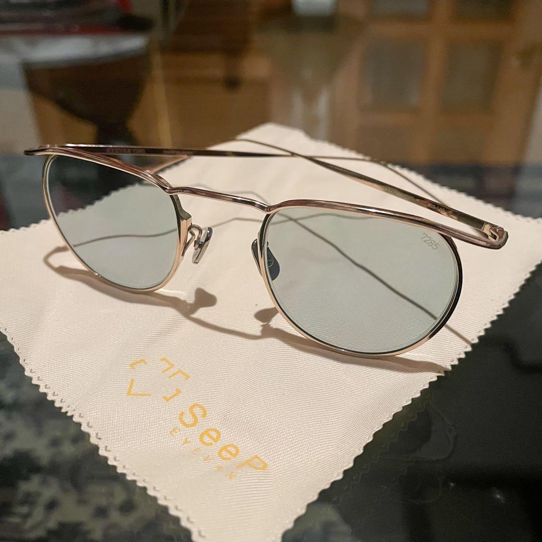 美品 EYEVAN7285 160 メタルフレーム サングラス 定価¥57200