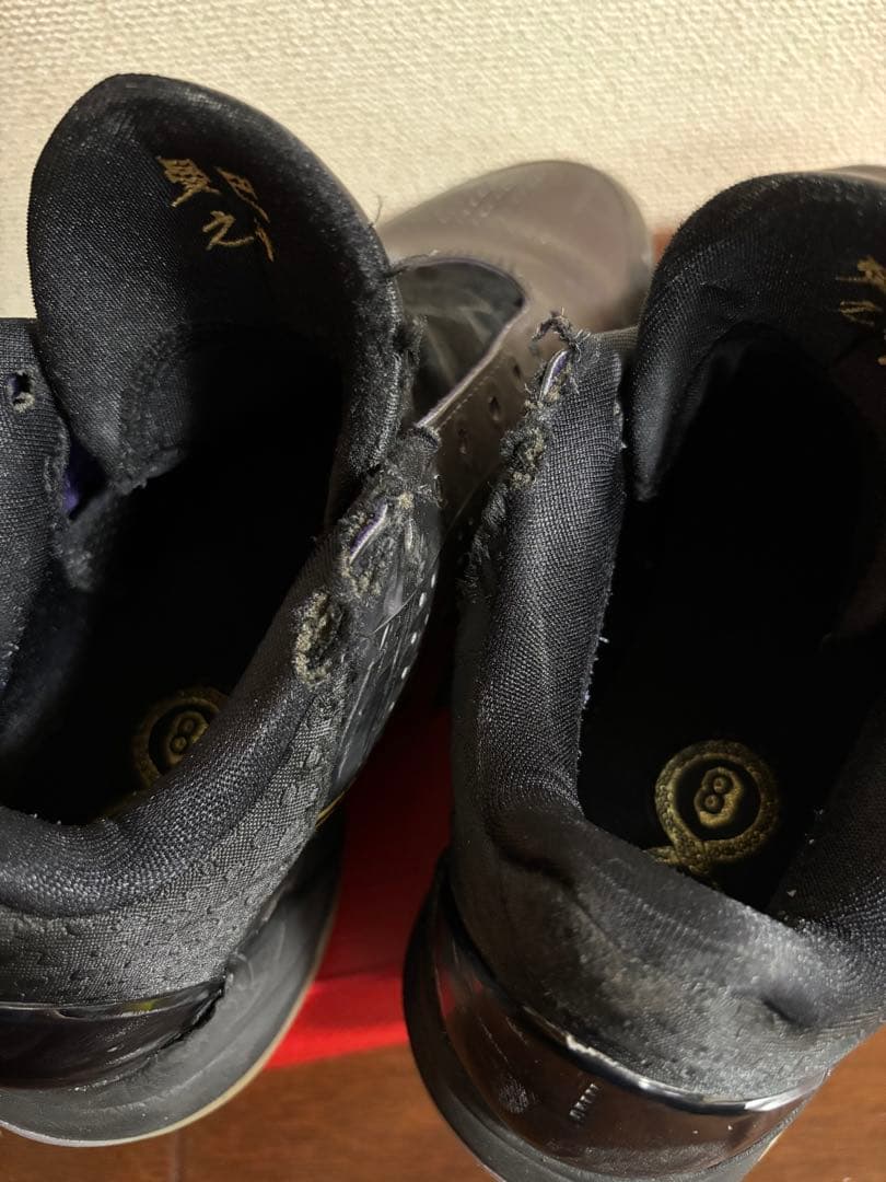 Nike Kobe 6 黒/金 シューズ 25.5cm