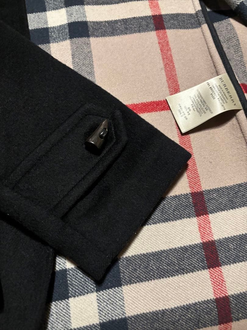 BURBERRY BRIT ダッフルコート ネイビー美品】バーバリーズ 表記L