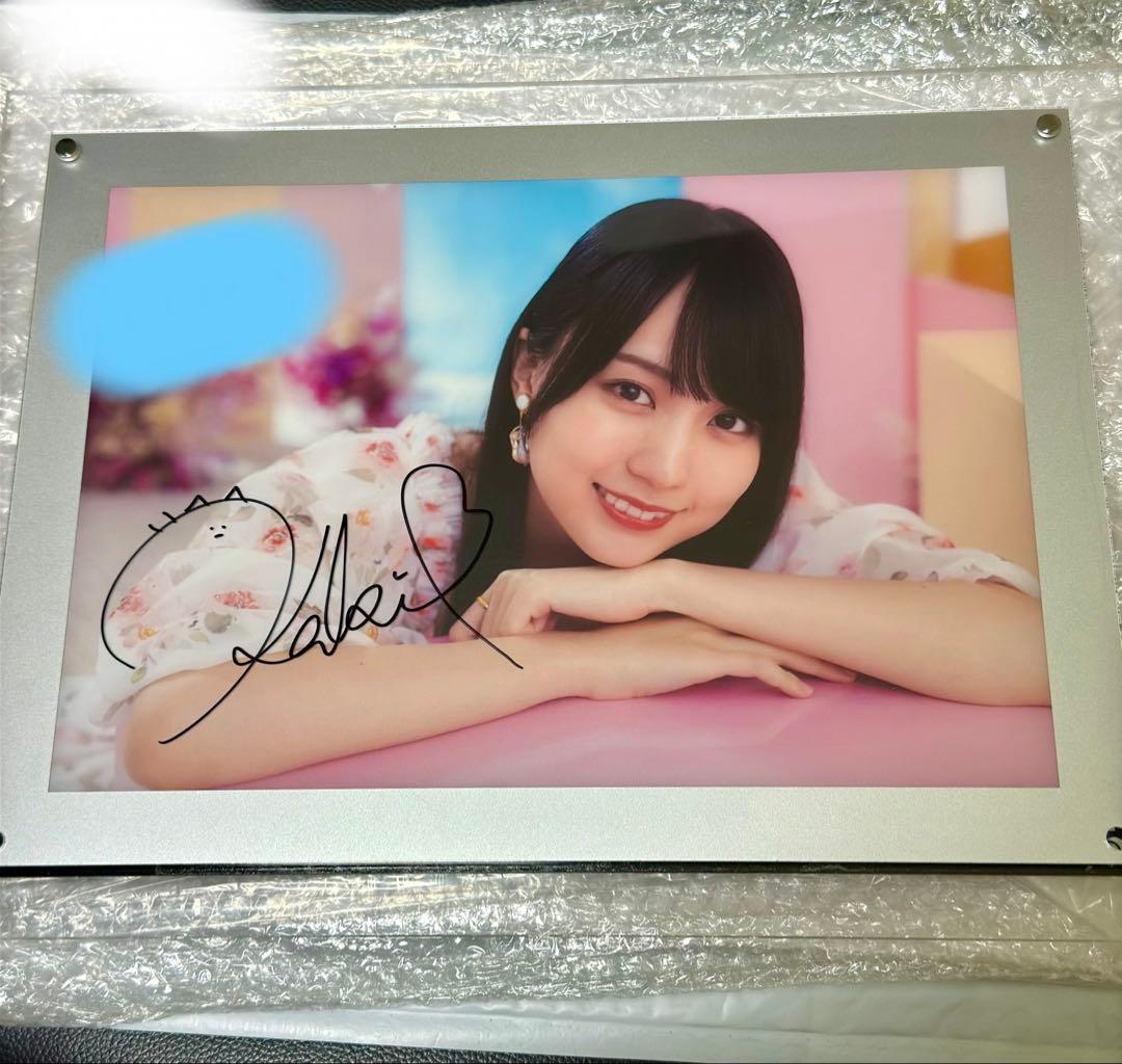 乃木坂46 賀喜遥香 直筆サイン入り LEDライトパネル 証明書付き 乃木