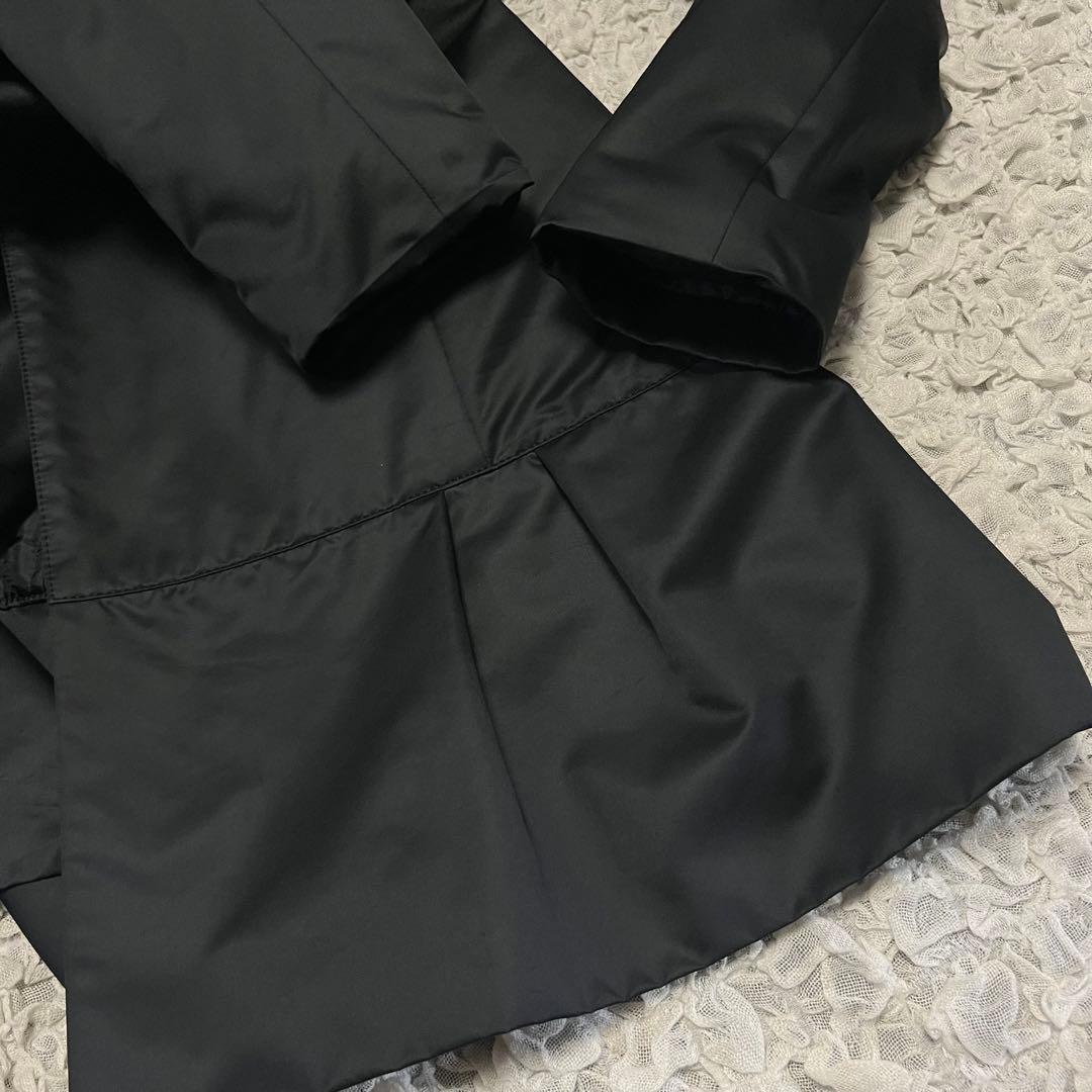 中綿【アナイ ANAYI】トレンチコート 38サイズM ベルト 紺ネイビー