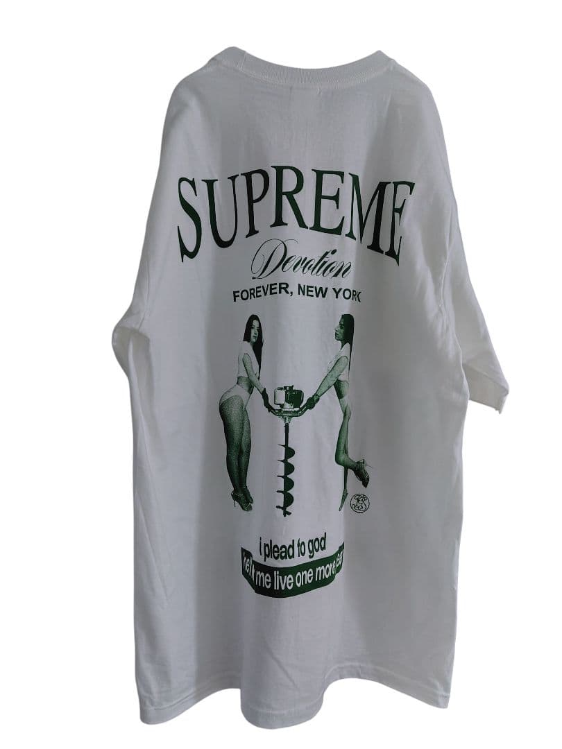 SUPREME Devotion Tシャツ ホワイト 木村拓哉 美品 ☆キムタク着用☆送関込☆入手困難☆Supreme マドンナ Tシャツ