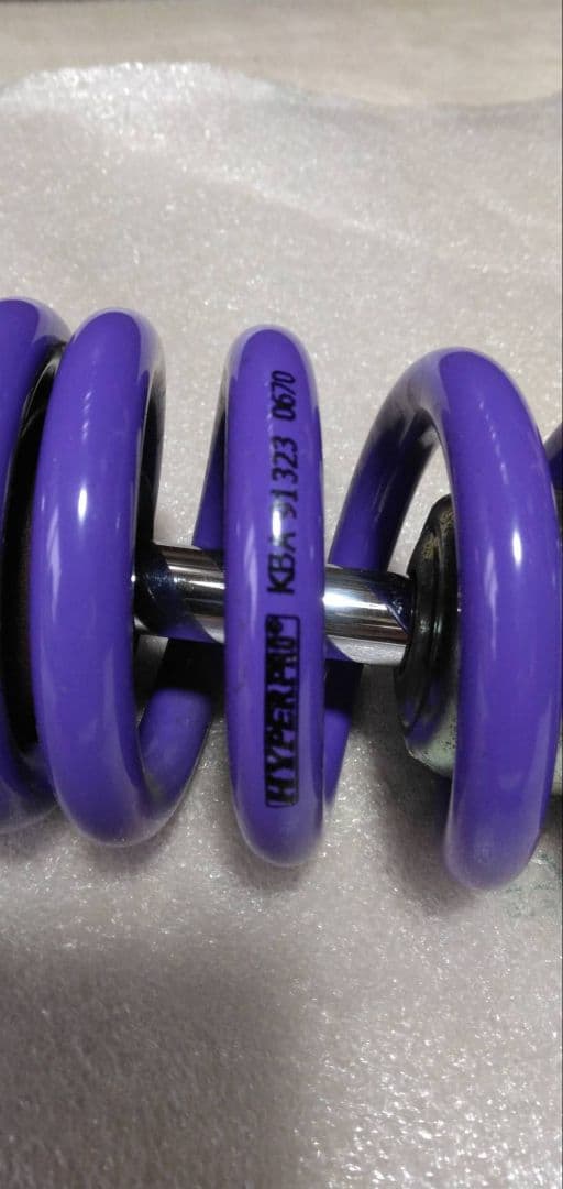 ライダーさま⭐HYPERPRO サスペンションスプリング 紫 KBA 91323