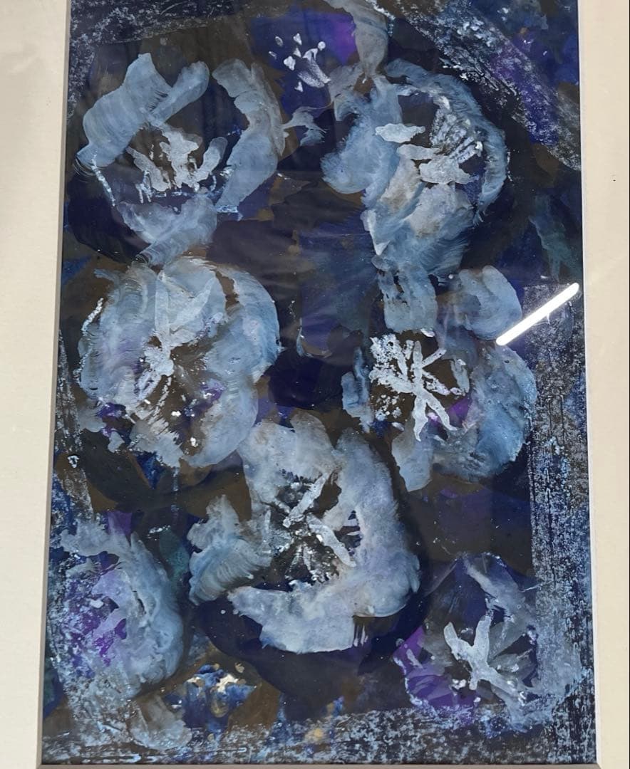 安藤玉子 青い花 原画