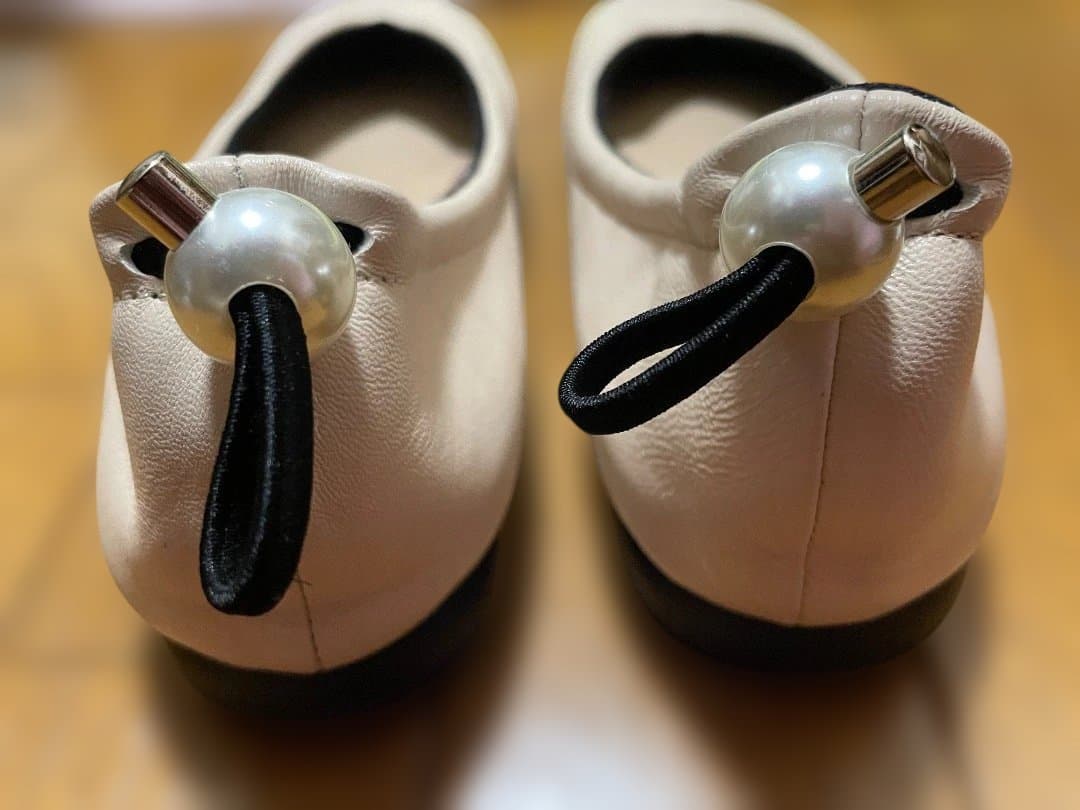 my Swan Tokyo ラムレザーストレッチバレエシューズ 24.5cm