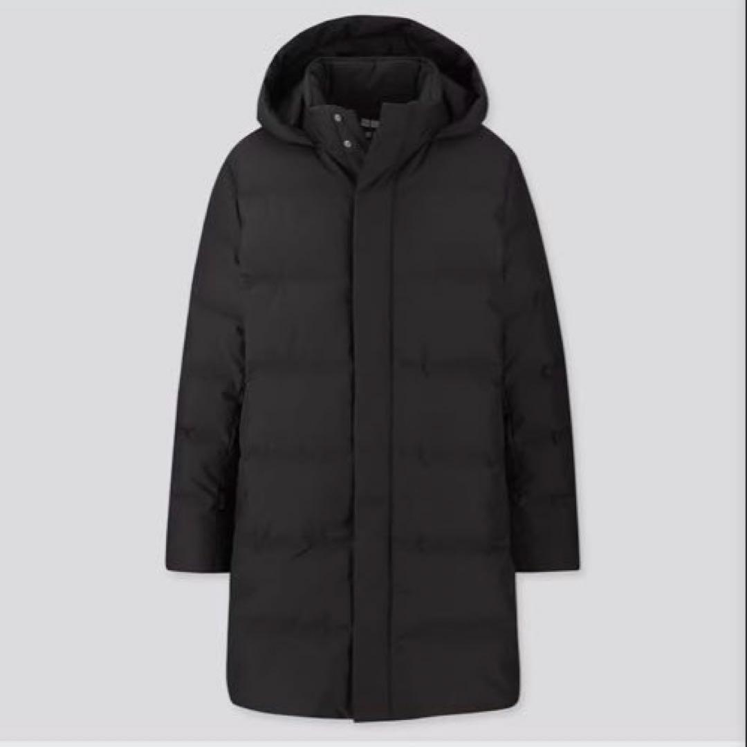 《UNIQLO》シームレスダウンコート　中綿ダウンジャケット　メンズ　M