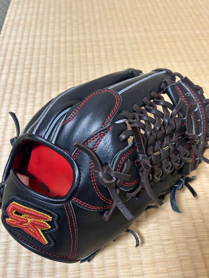 限定モデル【GS】 当て挟み型5ミリアップ メーカー型付け済 ゴリラブラック GS 軟式仕様 当て挟み型 ゴリラブラック メーカーガイド型付け済み