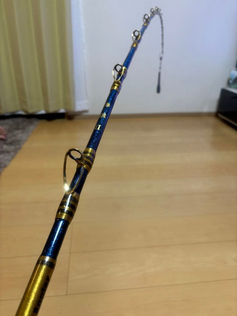 船竿 Blue Angler 海狼Ⅱハンドメイド総糸飾り巻き中古 最終値下げ
