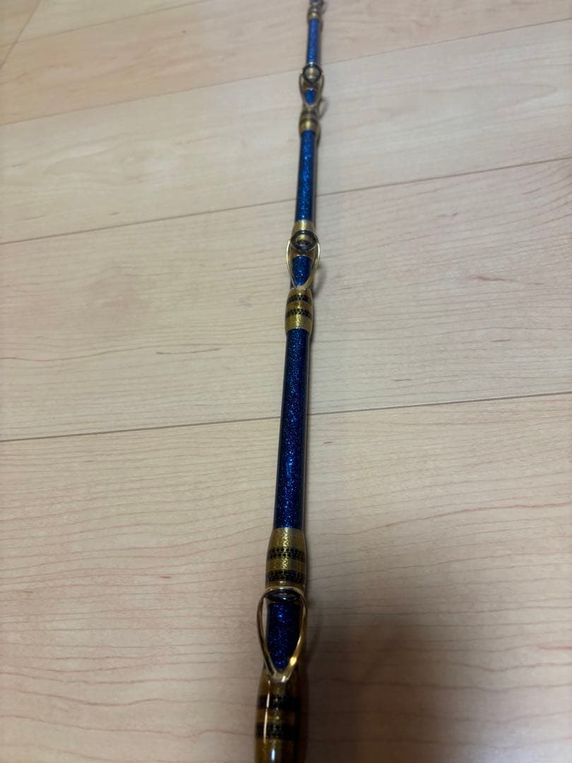 船竿 Blue Angler 海狼Ⅱハンドメイド総糸飾り巻き中古 最終値下げ