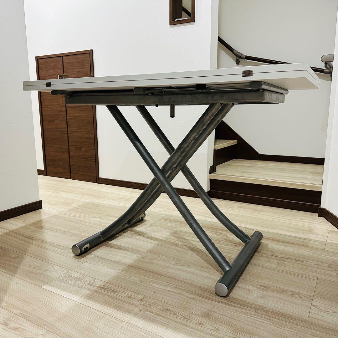 美品】オッジオ_ozzio_昇降開閉テーブル_バタフライテーブル_ブランド