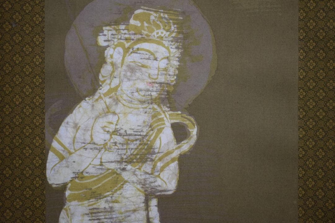 不詳/作者不詳/古画/観音像図/布袋屋掛軸HH-909 不詳/作者不詳/