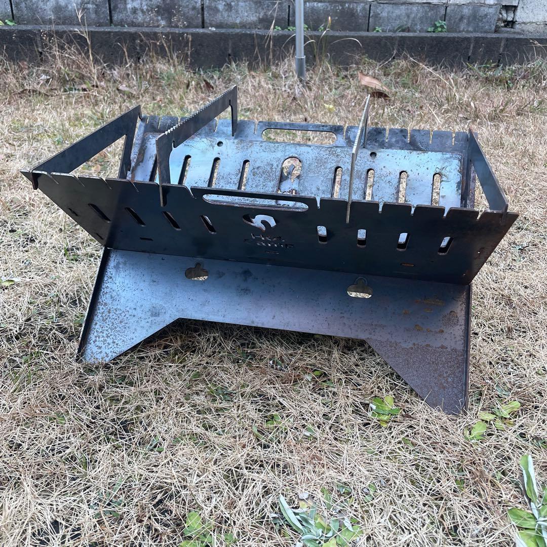 Hot camp fire base 焚き火台L 薪ばさみ、薪バッグ焚き火セット Hot camp fire base 焚き火台L 薪ばさみ、薪バッグ焚き火セット