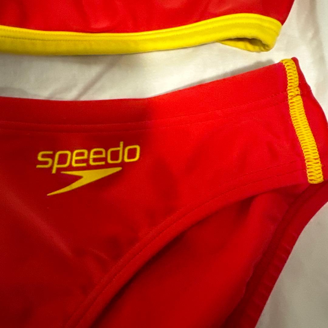 m*u様 Speedo 水着 赤 Lifesaving Japan
