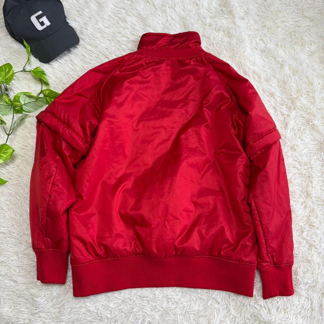 ニューバランスゴルフ】美品 中綿 セットアップ レッド 6サイズ メンズ