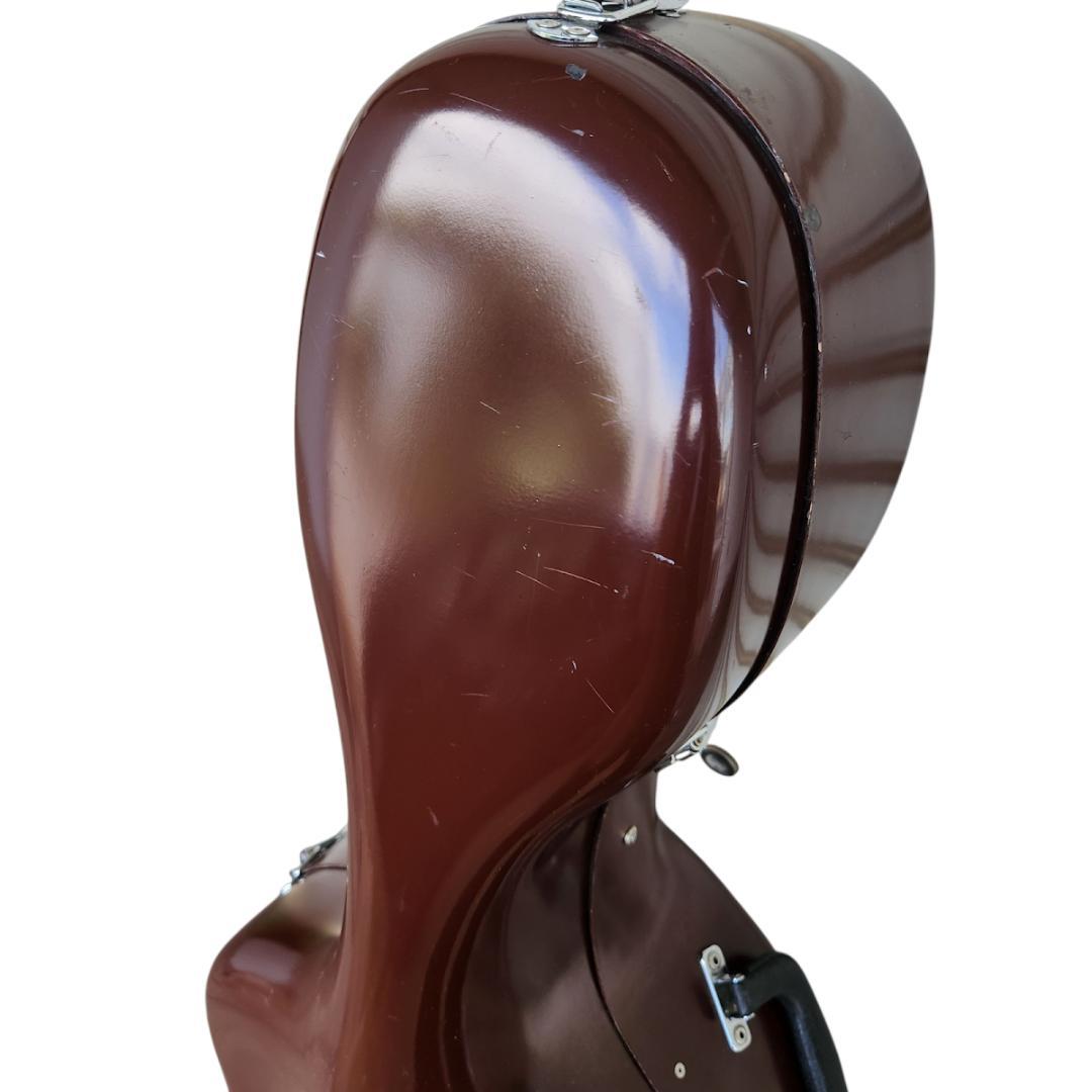 チェロ用ハードケース ブラウン 傷有 金具調整可 ストラップ付｜