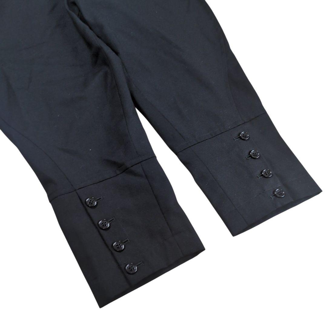 美品】ブラックコムデギャルソン 裾ボタン 寅壱 ウールパンツ - メルカリ