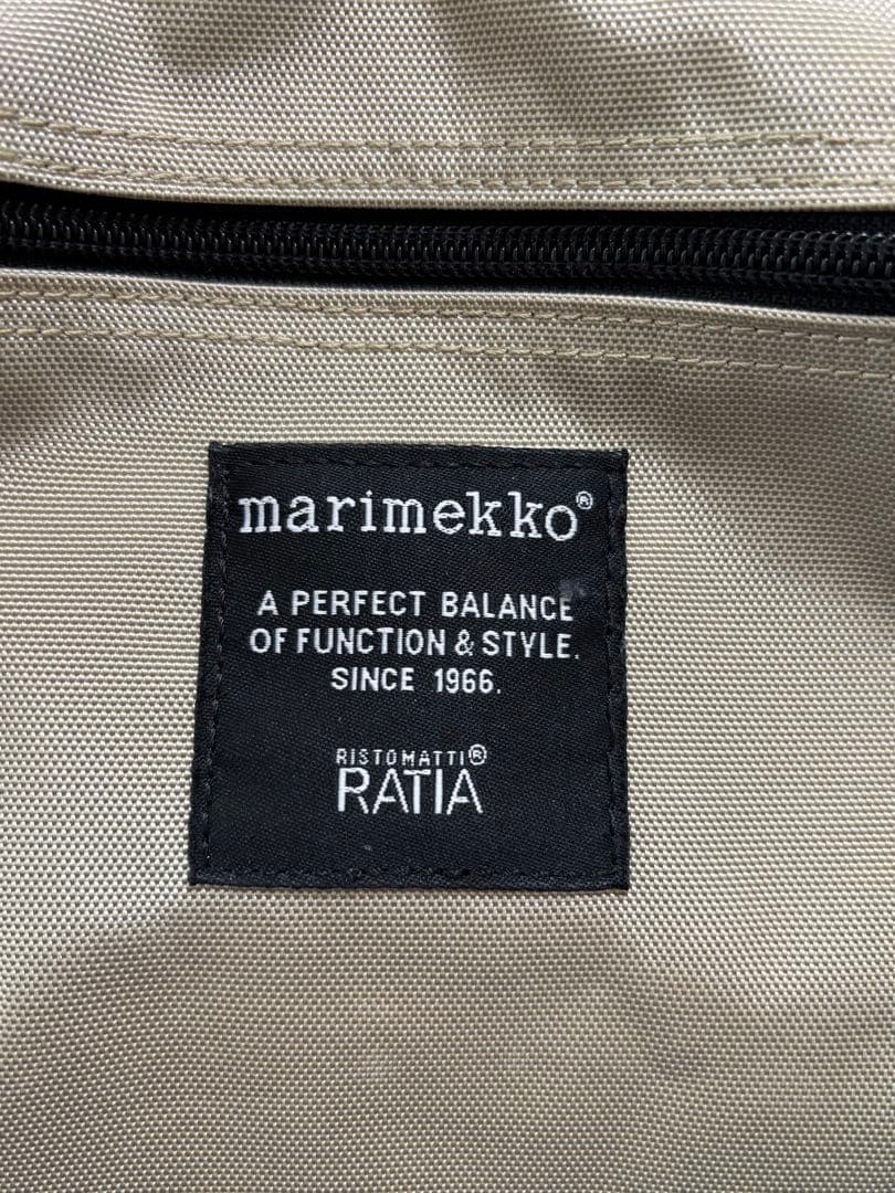 Xmas大特価☆【marimekko】ベージュ リュック 美品♪♪ - メルカリ