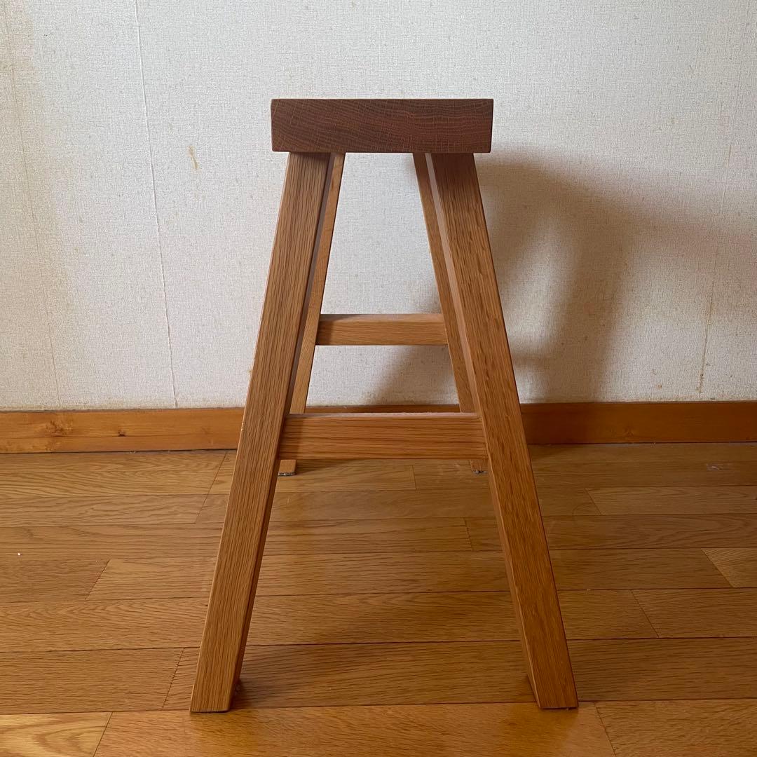 無垢材ベンチ オーク材 木製スツール 小 無印良品 MUJI 良品計画 廃盤