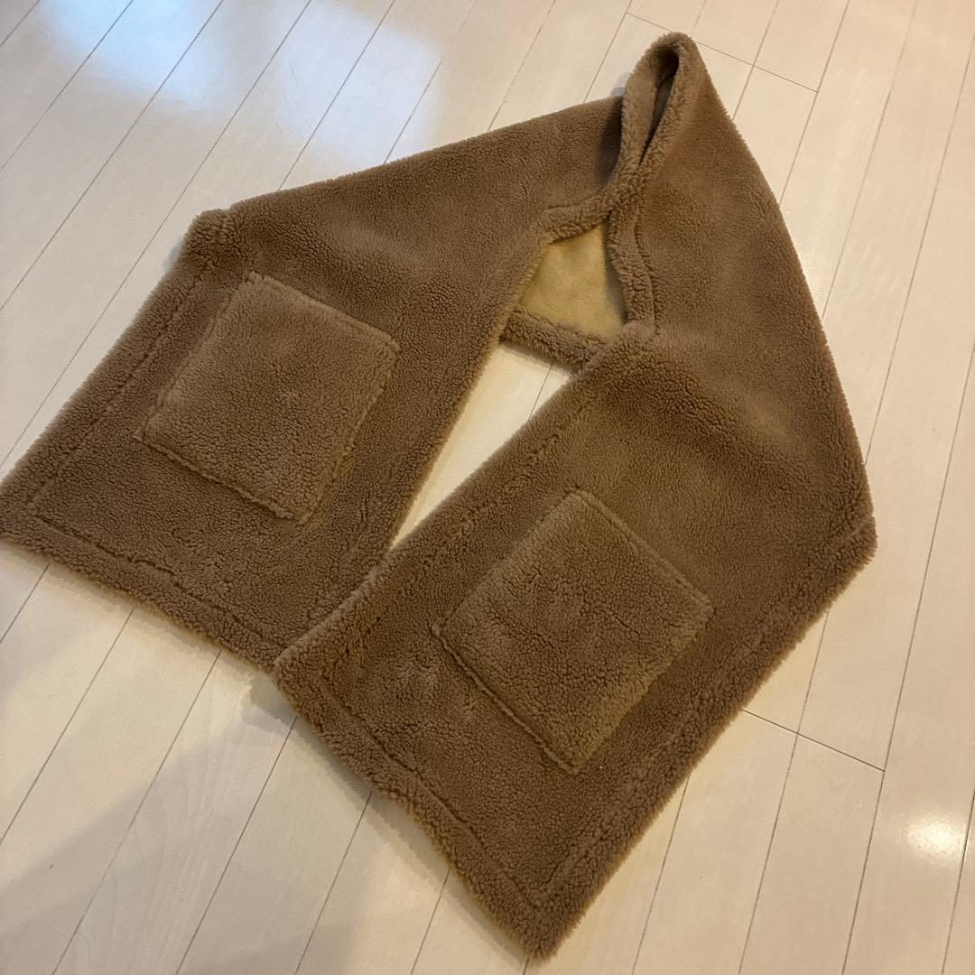 QTUMEボア&スウェード シャール