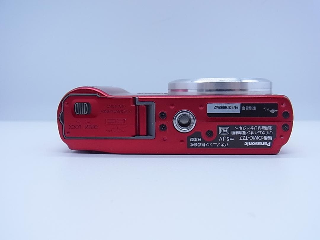 Panasonic LUMIX DMC-TZ7 レッド デジカメ 動作確認済