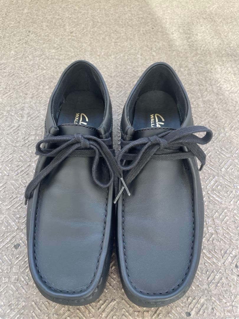 クラークス　ワラビー　黒　24㎝ Wallabee / メンズ ワラビー（ブラックスエード） -Clarks (クラークス