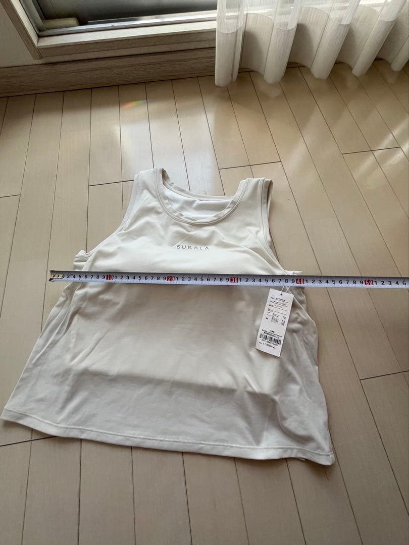 SUKALA カップ付きタンクトップ Lサンドベージュ 新品 - メルカリ