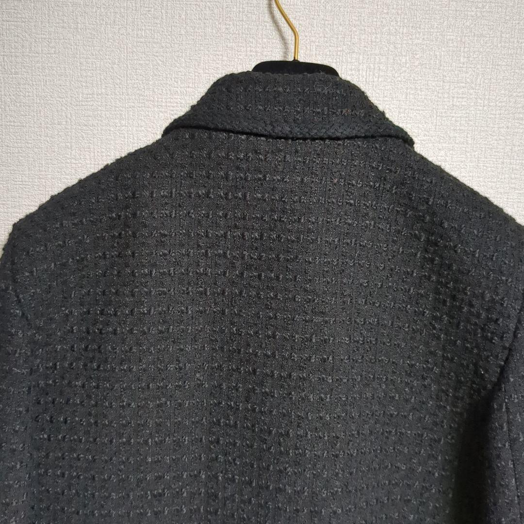 美品 SATUR アーヘン ウール ブレンド カラー ツイード ジャケット M