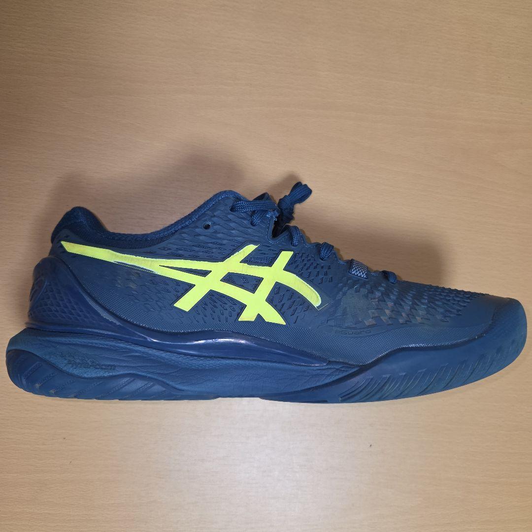 26.5cm WIDE ゲルレゾリューション9 AC 中古 テニスシューズ