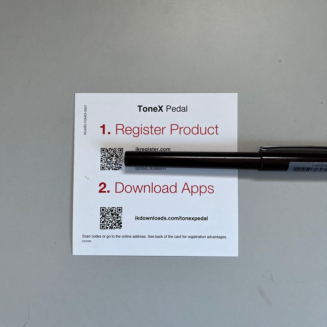 IK 【ほぼ未使用品】TONEX PEDAL ライセンス譲渡処理済み