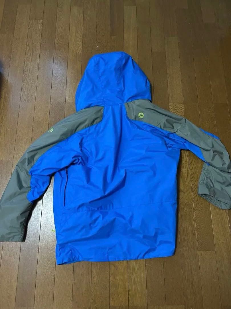 Marmot】スキーウェア 上下セット メンズ Lサイズ ブルー×グレー