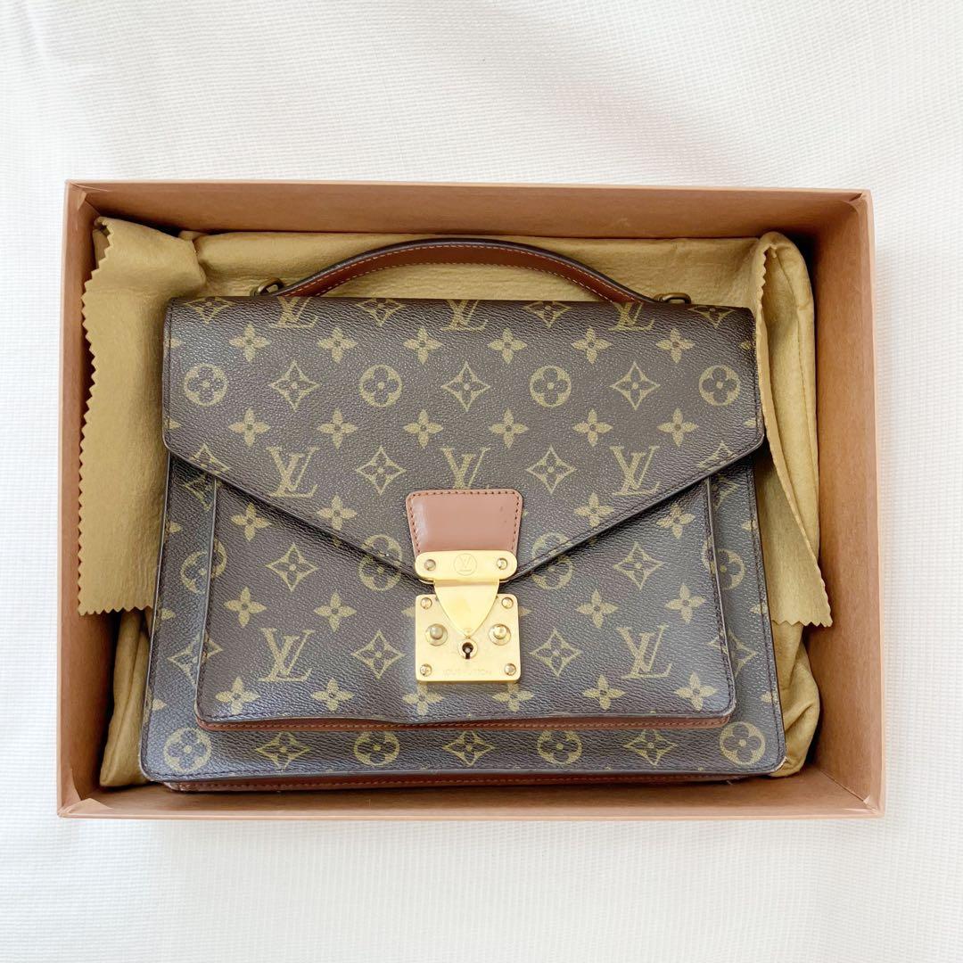 ルイヴィトン モンソー モノグラム 2WAY ショルダーバッグハンドバッグ