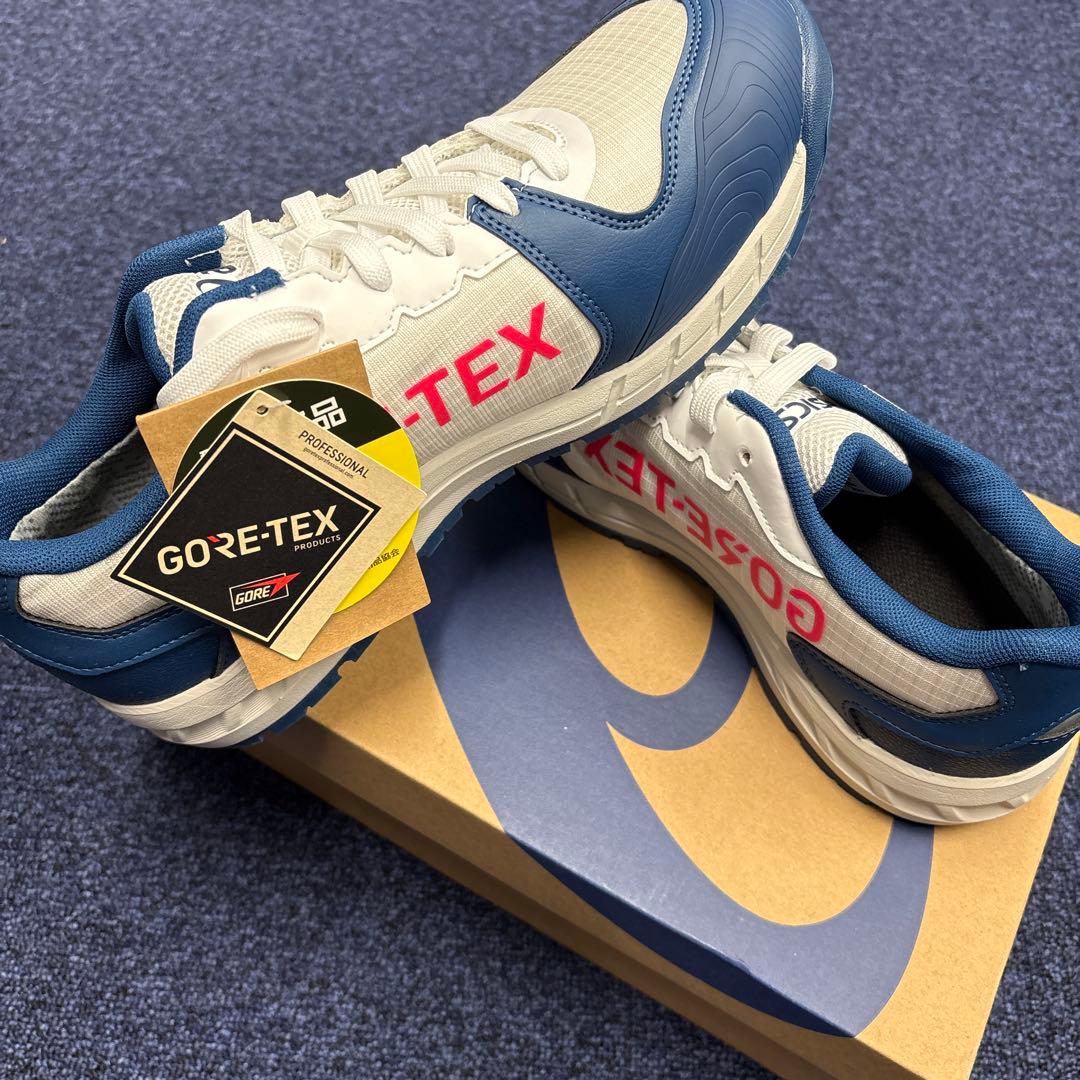 asics GORE-TEX 安全靴 ホワイト/ネイビー - メルカリ