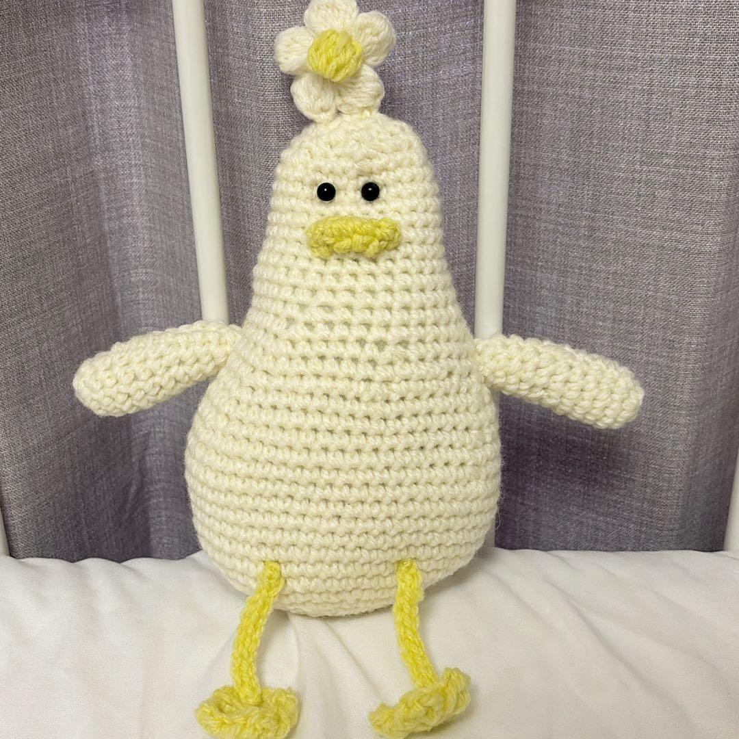 アヒル あみぐるみ かぎ針編み 編み物 ぬいぐるみ あひる - メルカリ