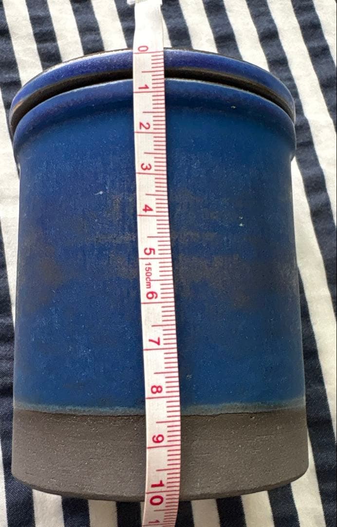 nakamurakenoshigoto やちむん 青い円形キャニスター - メルカリ